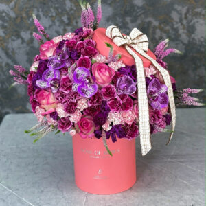 فشن باکس گرد صورتی پاستیلی