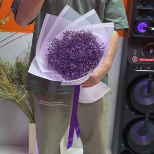 دسته گل ژیپسوفیلا بنفش