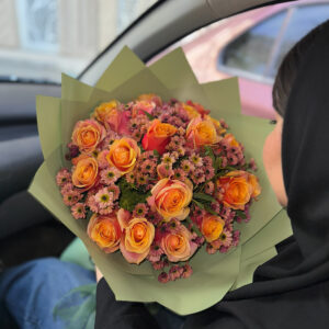 دسته گل چری برندی