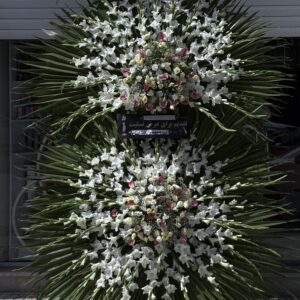 تاج گل دوطبقه ترحیم