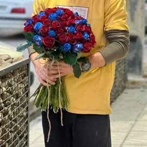 دسته گل رز لاکچری