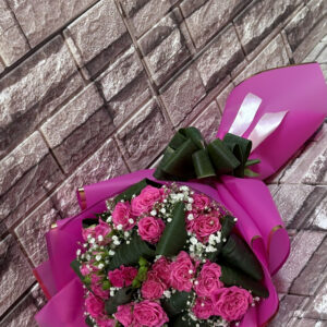 دسته‌گل مینیاتوری صورتی